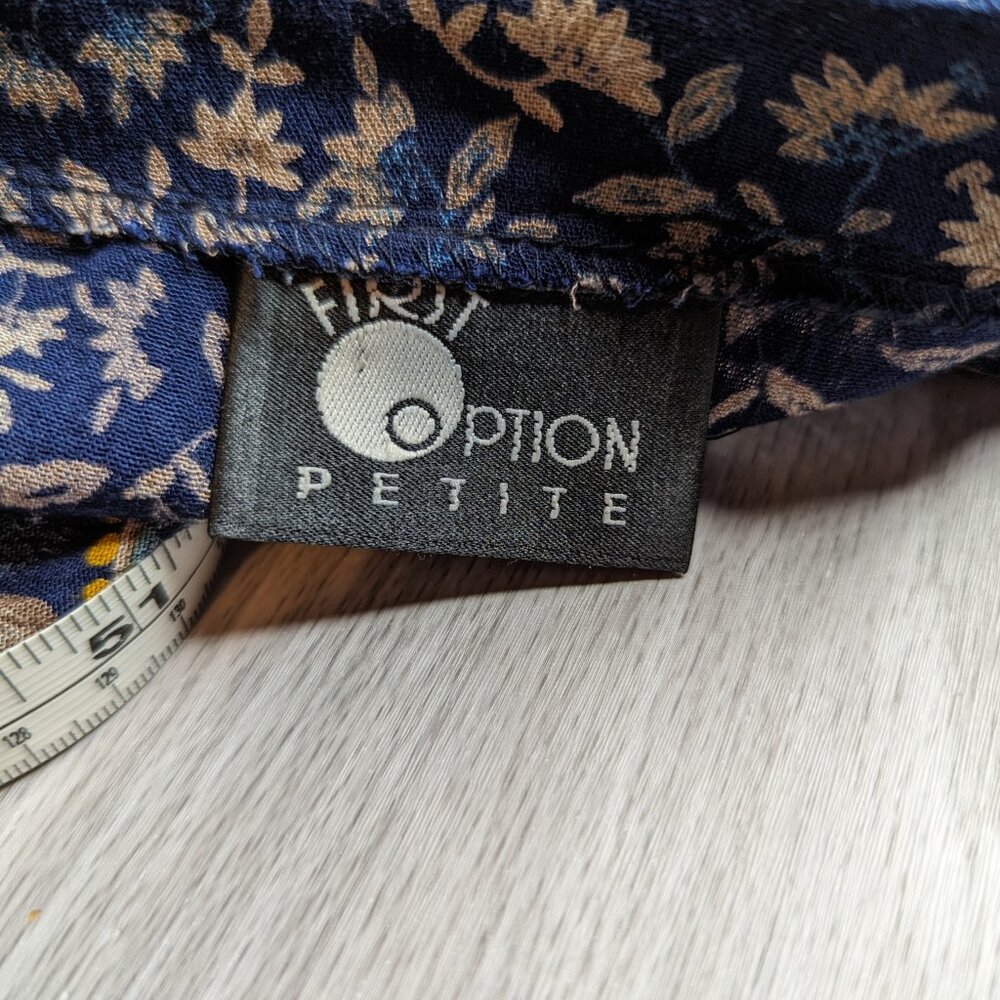 Vintage First Option Petite 2 Piece Top and Skirt Outfit Size Large Petite - Picture 5 of 15